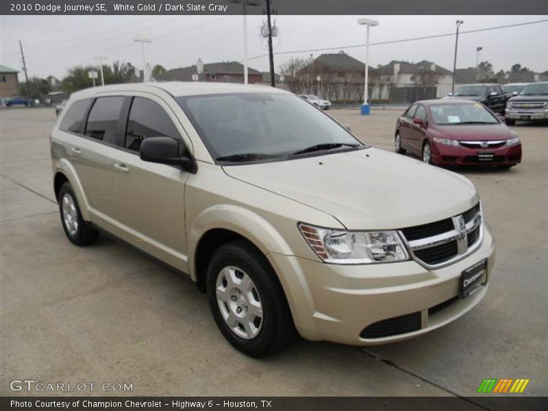 White Gold / Dark Slate Gray 2010 Dodge Journey SE