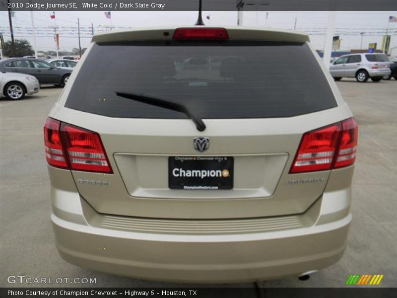 White Gold / Dark Slate Gray 2010 Dodge Journey SE