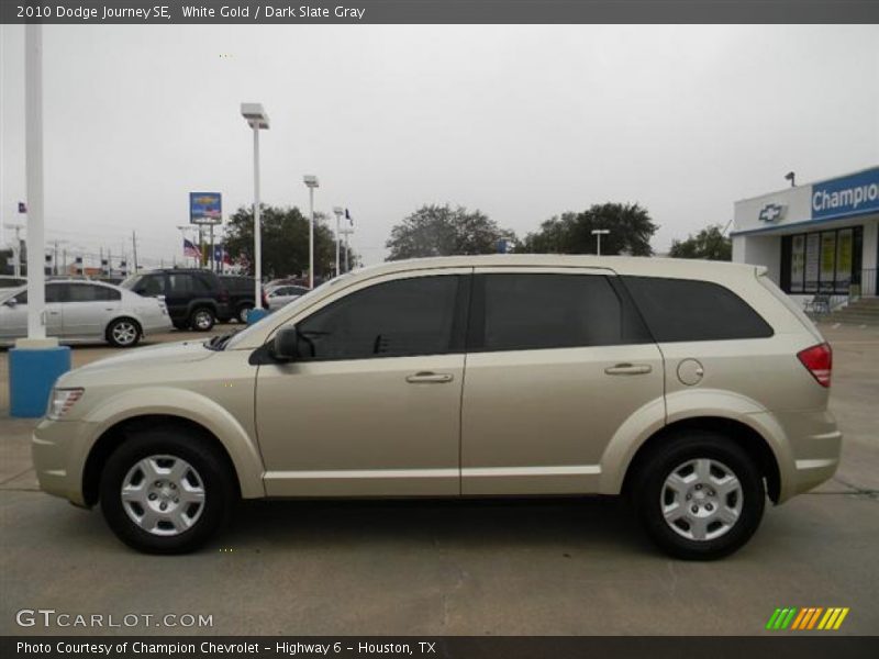 White Gold / Dark Slate Gray 2010 Dodge Journey SE