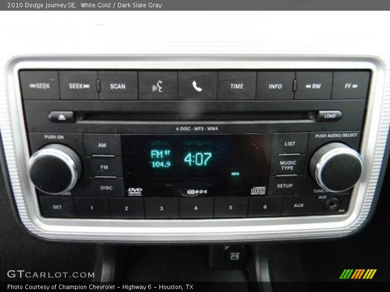 White Gold / Dark Slate Gray 2010 Dodge Journey SE