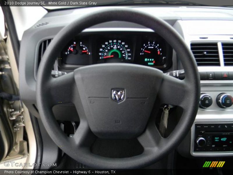 White Gold / Dark Slate Gray 2010 Dodge Journey SE
