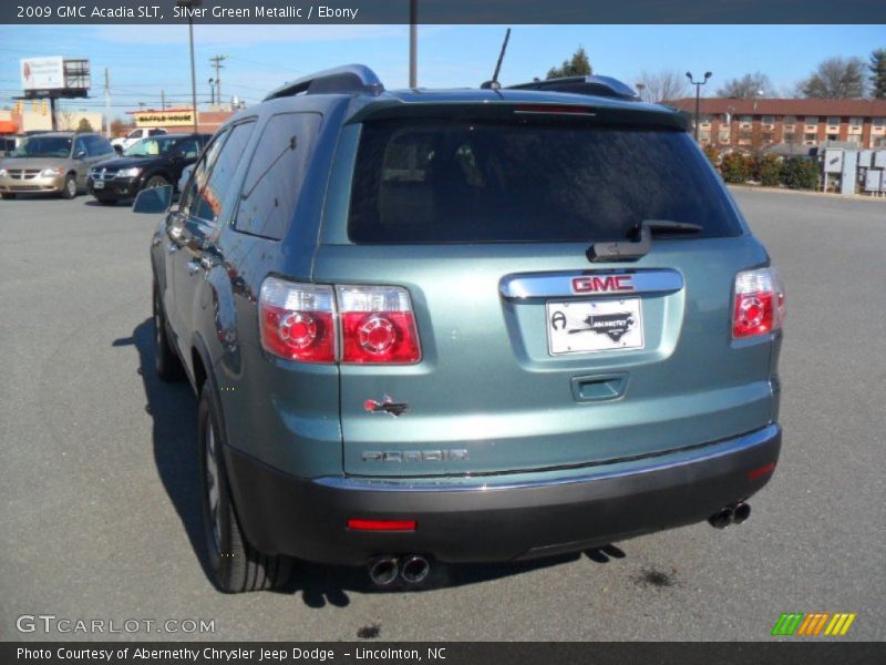 Silver Green Metallic / Ebony 2009 GMC Acadia SLT