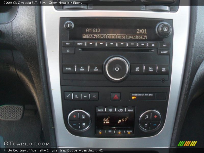 Silver Green Metallic / Ebony 2009 GMC Acadia SLT