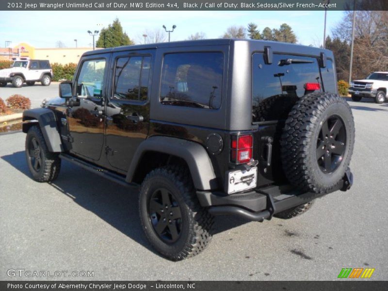 Black / Call of Duty: Black Sedosa/Silver French-Accent 2012 Jeep Wrangler Unlimited Call of Duty: MW3 Edition 4x4