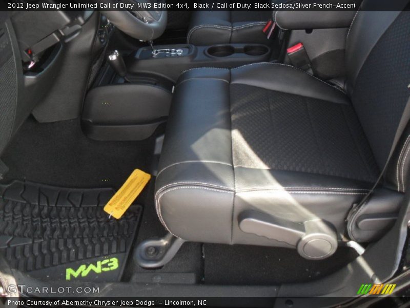 Black / Call of Duty: Black Sedosa/Silver French-Accent 2012 Jeep Wrangler Unlimited Call of Duty: MW3 Edition 4x4