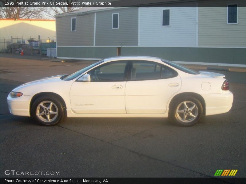 Arctic White / Graphite 1999 Pontiac Grand Prix GT Sedan
