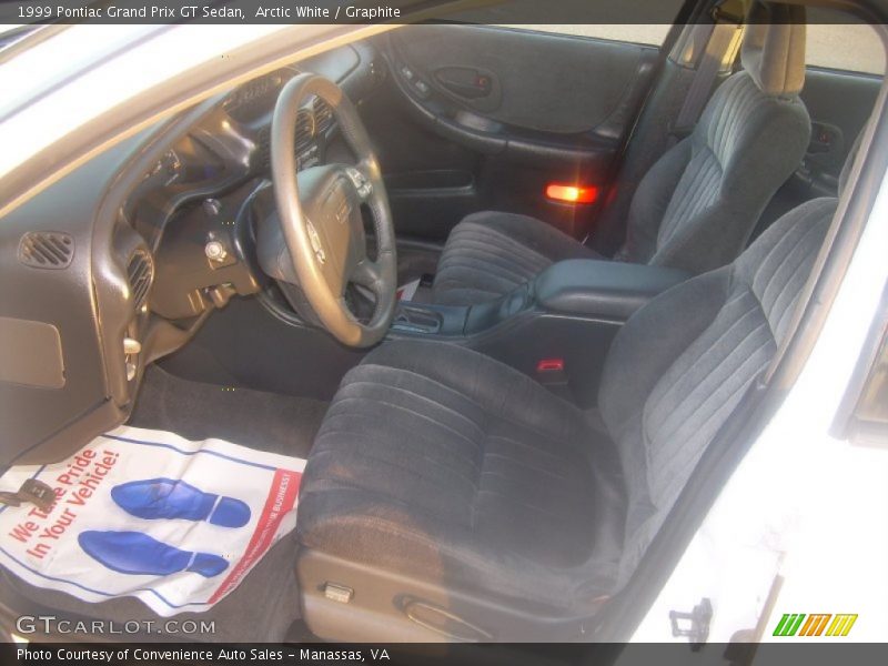 Arctic White / Graphite 1999 Pontiac Grand Prix GT Sedan