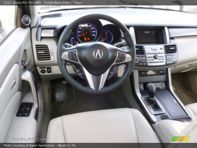 Crystal Black Pearl / Taupe 2011 Acura RDX SH-AWD