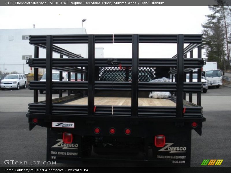 Summit White / Dark Titanium 2012 Chevrolet Silverado 3500HD WT Regular Cab Stake Truck
