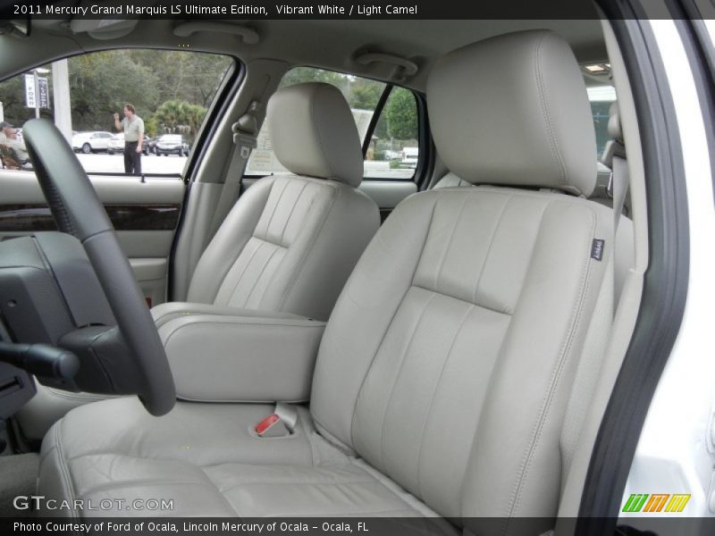 Vibrant White / Light Camel 2011 Mercury Grand Marquis LS Ultimate Edition