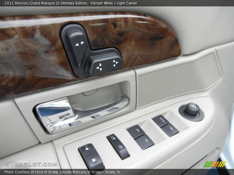 Vibrant White / Light Camel 2011 Mercury Grand Marquis LS Ultimate Edition