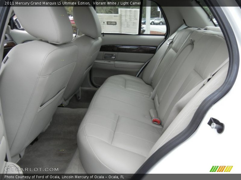 Vibrant White / Light Camel 2011 Mercury Grand Marquis LS Ultimate Edition