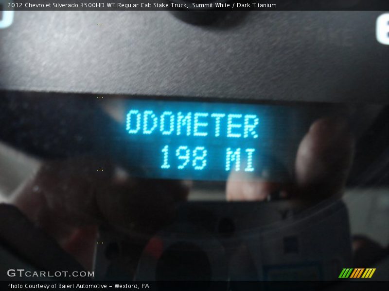 Summit White / Dark Titanium 2012 Chevrolet Silverado 3500HD WT Regular Cab Stake Truck