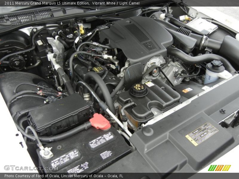 Vibrant White / Light Camel 2011 Mercury Grand Marquis LS Ultimate Edition