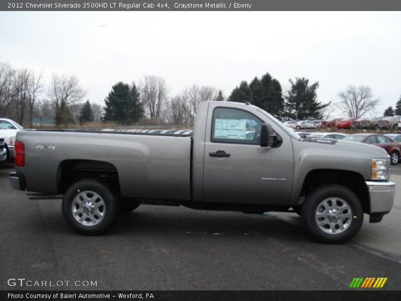 Graystone Metallic / Ebony 2012 Chevrolet Silverado 3500HD LT Regular Cab 4x4