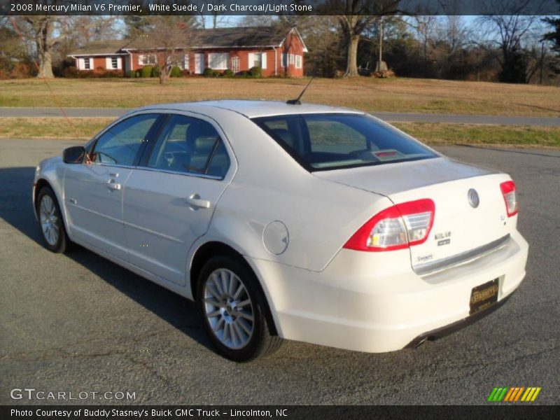 White Suede / Dark Charcoal/Light Stone 2008 Mercury Milan V6 Premier