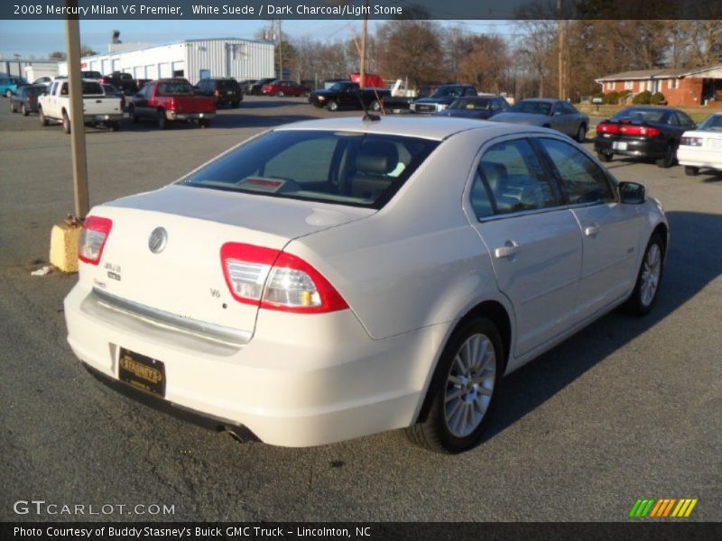 White Suede / Dark Charcoal/Light Stone 2008 Mercury Milan V6 Premier