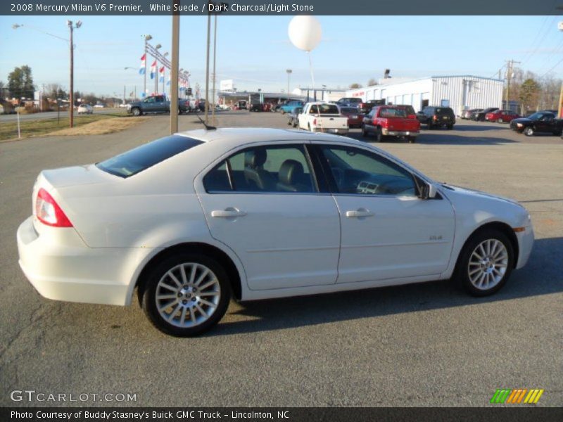 White Suede / Dark Charcoal/Light Stone 2008 Mercury Milan V6 Premier