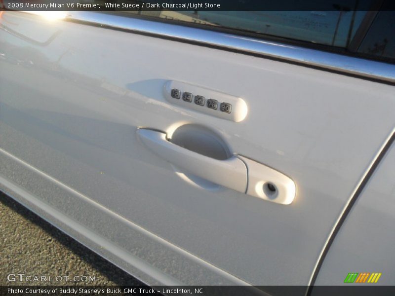 White Suede / Dark Charcoal/Light Stone 2008 Mercury Milan V6 Premier