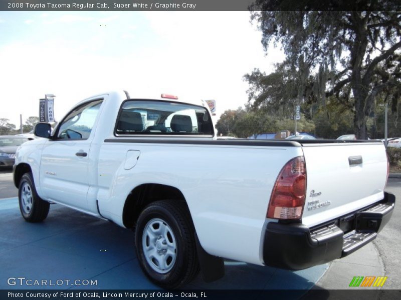 Super White / Graphite Gray 2008 Toyota Tacoma Regular Cab