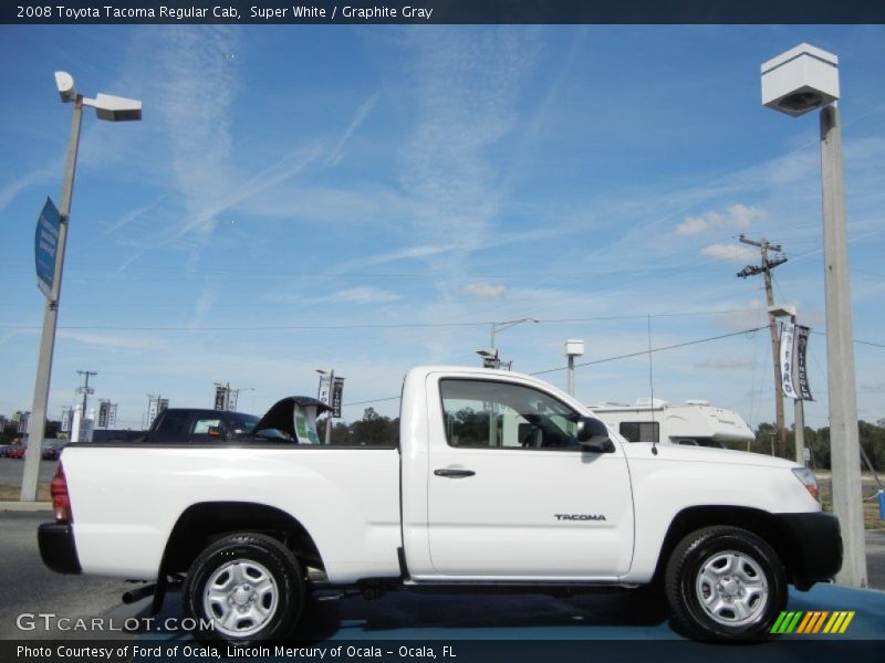 Super White / Graphite Gray 2008 Toyota Tacoma Regular Cab