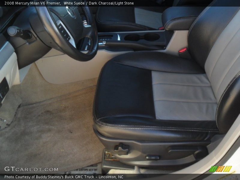 White Suede / Dark Charcoal/Light Stone 2008 Mercury Milan V6 Premier