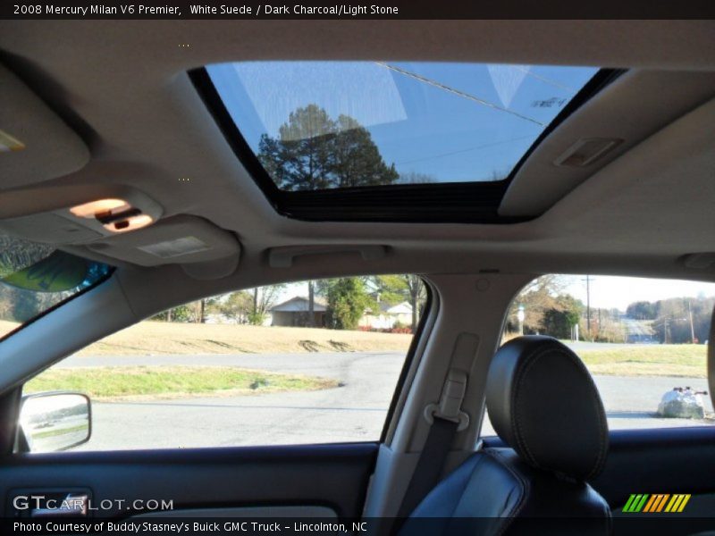 White Suede / Dark Charcoal/Light Stone 2008 Mercury Milan V6 Premier