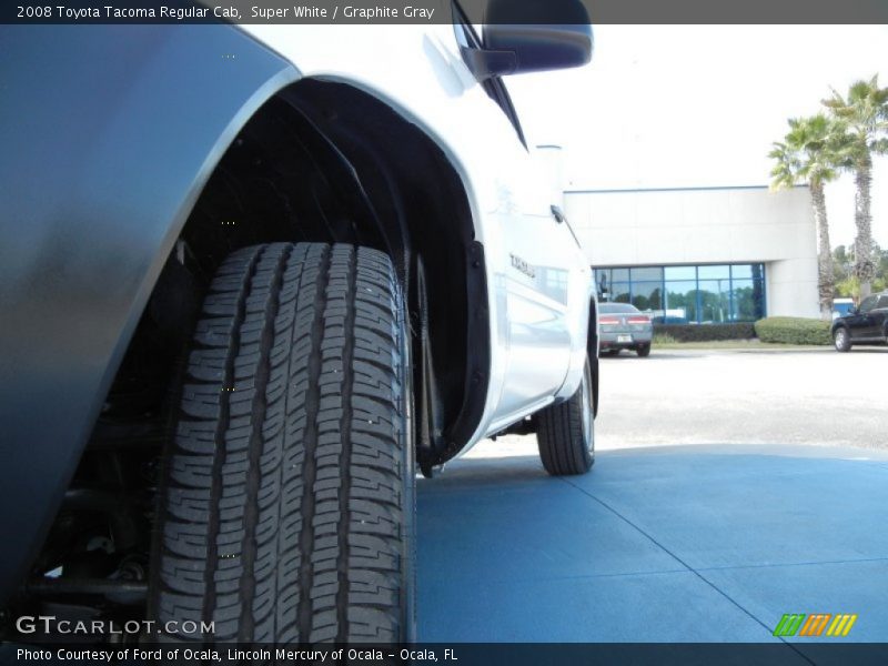 Super White / Graphite Gray 2008 Toyota Tacoma Regular Cab