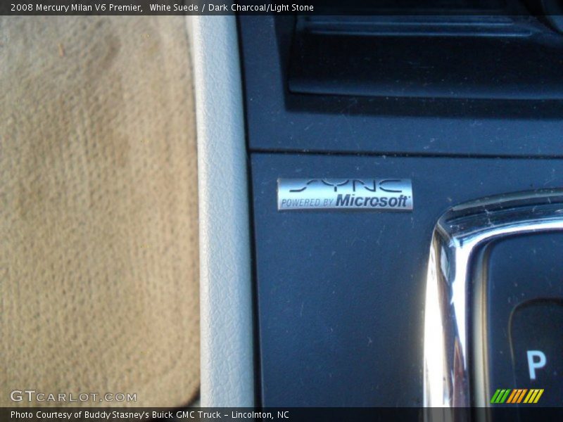 White Suede / Dark Charcoal/Light Stone 2008 Mercury Milan V6 Premier