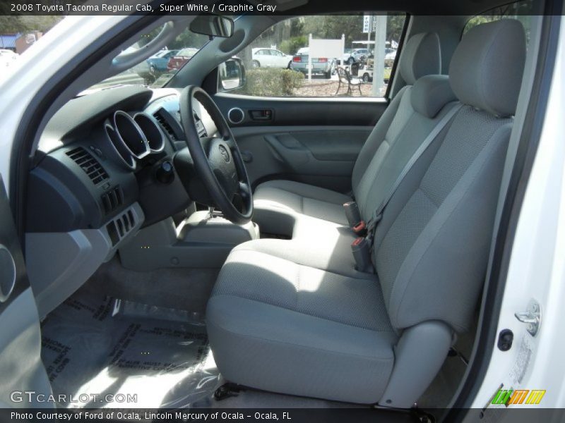 Super White / Graphite Gray 2008 Toyota Tacoma Regular Cab