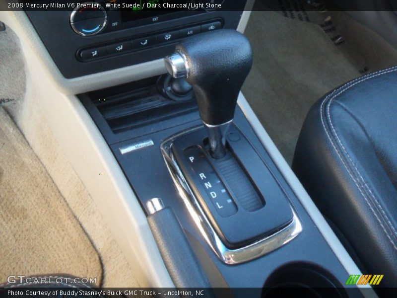 White Suede / Dark Charcoal/Light Stone 2008 Mercury Milan V6 Premier