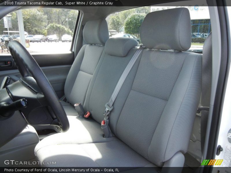 Super White / Graphite Gray 2008 Toyota Tacoma Regular Cab