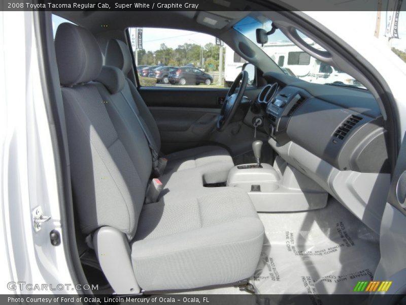 Super White / Graphite Gray 2008 Toyota Tacoma Regular Cab