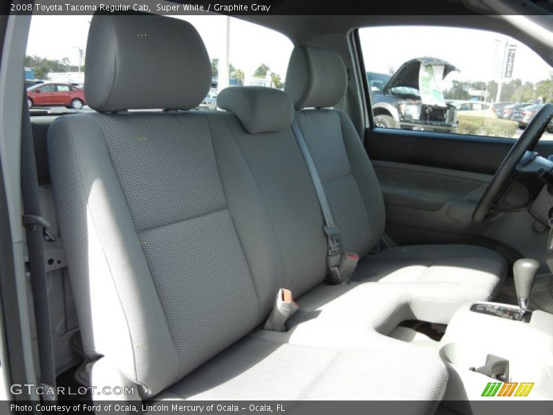 Super White / Graphite Gray 2008 Toyota Tacoma Regular Cab