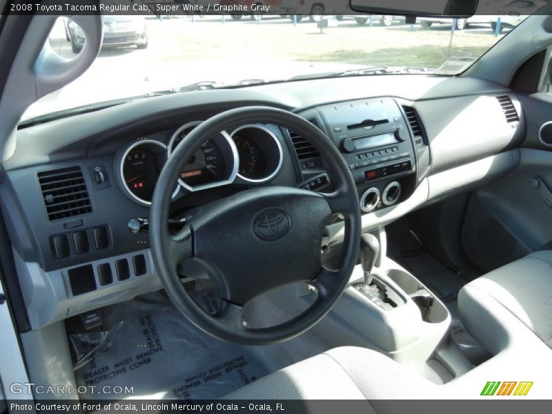 Super White / Graphite Gray 2008 Toyota Tacoma Regular Cab