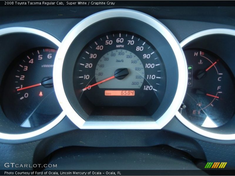Super White / Graphite Gray 2008 Toyota Tacoma Regular Cab
