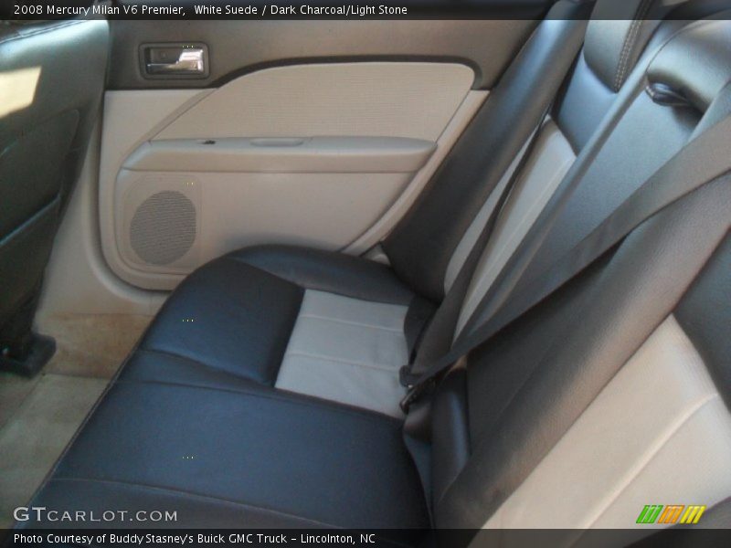 White Suede / Dark Charcoal/Light Stone 2008 Mercury Milan V6 Premier