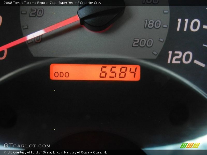 Super White / Graphite Gray 2008 Toyota Tacoma Regular Cab