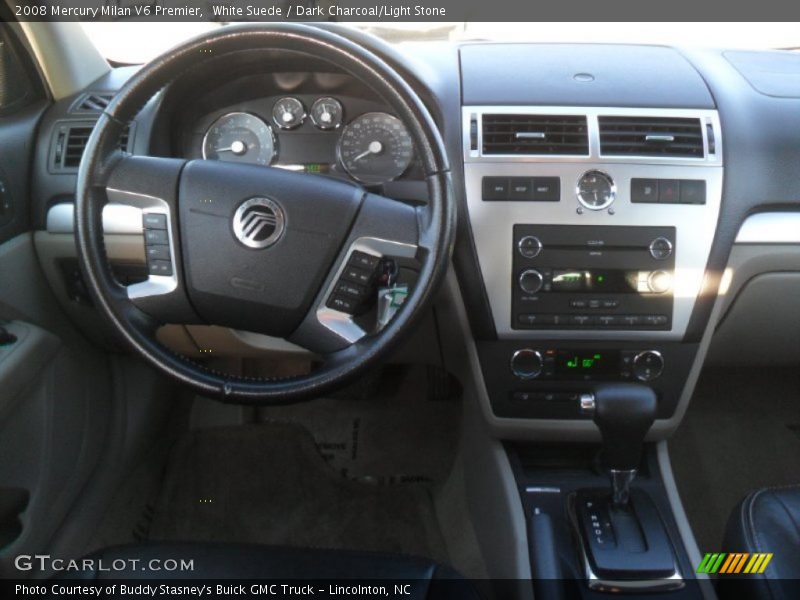 White Suede / Dark Charcoal/Light Stone 2008 Mercury Milan V6 Premier