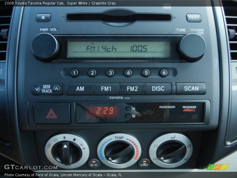 Super White / Graphite Gray 2008 Toyota Tacoma Regular Cab