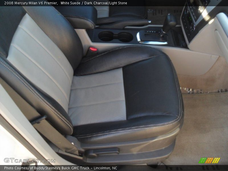 White Suede / Dark Charcoal/Light Stone 2008 Mercury Milan V6 Premier