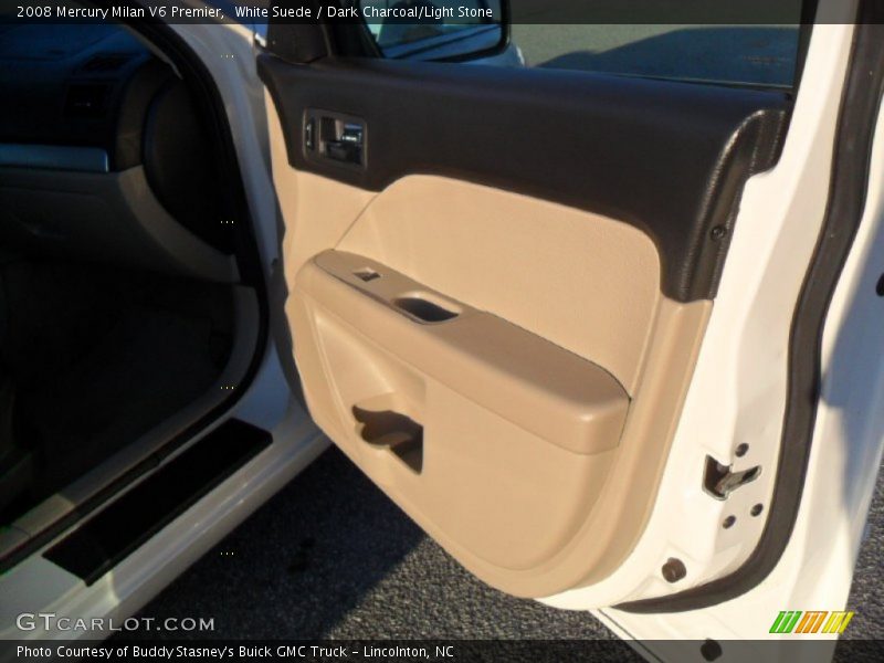 White Suede / Dark Charcoal/Light Stone 2008 Mercury Milan V6 Premier