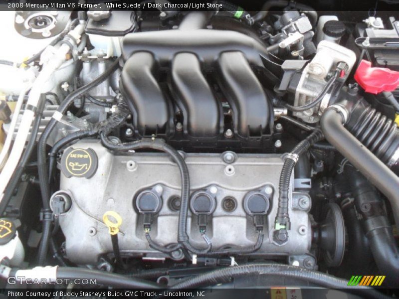 White Suede / Dark Charcoal/Light Stone 2008 Mercury Milan V6 Premier
