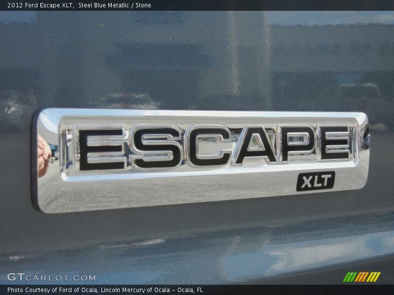 Steel Blue Metallic / Stone 2012 Ford Escape XLT
