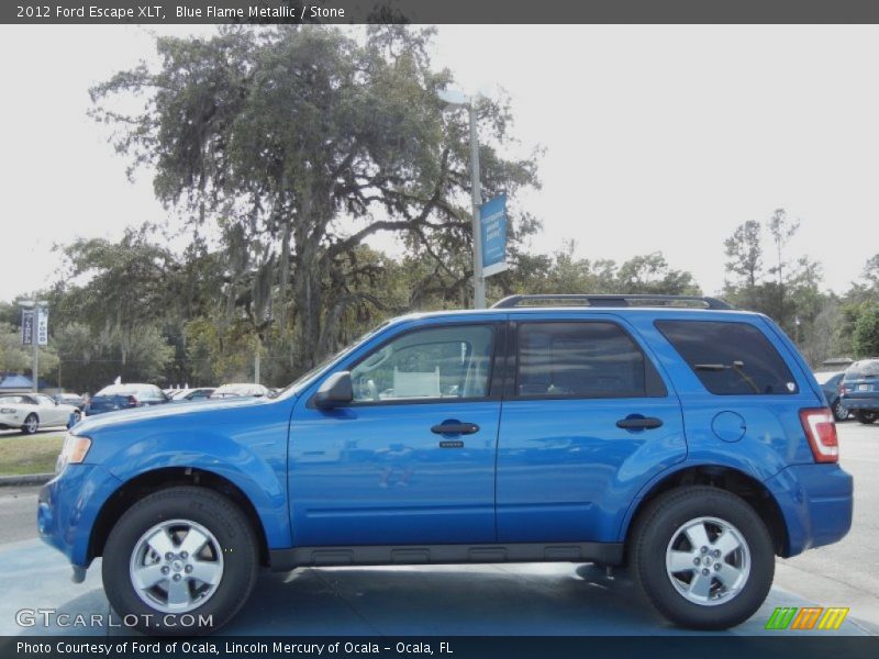 Blue Flame Metallic / Stone 2012 Ford Escape XLT