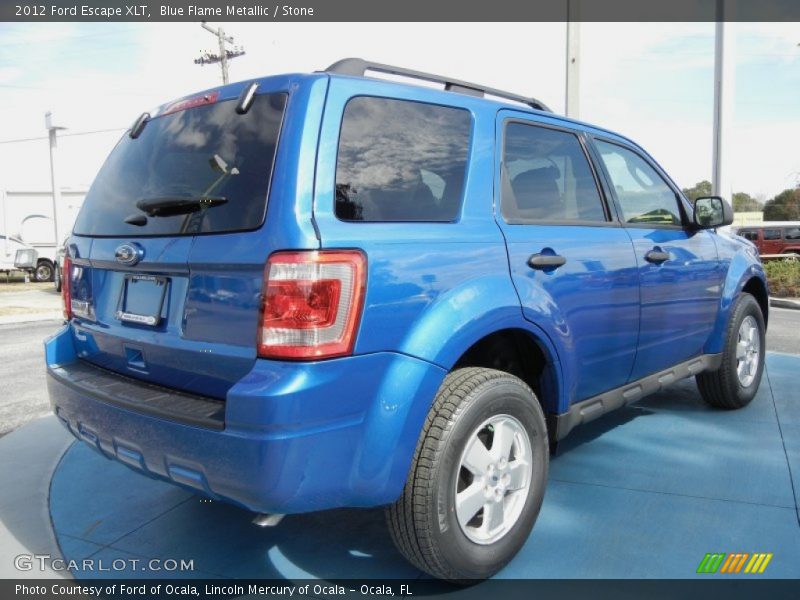 Blue Flame Metallic / Stone 2012 Ford Escape XLT