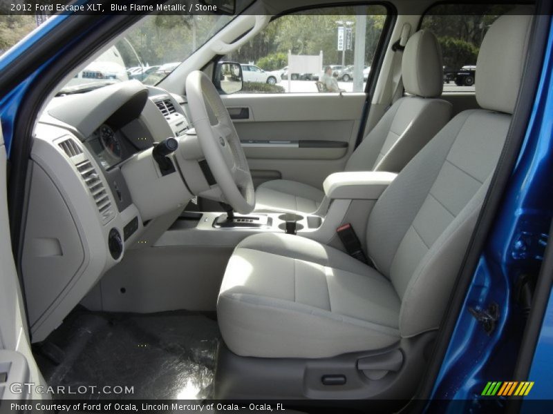 Blue Flame Metallic / Stone 2012 Ford Escape XLT