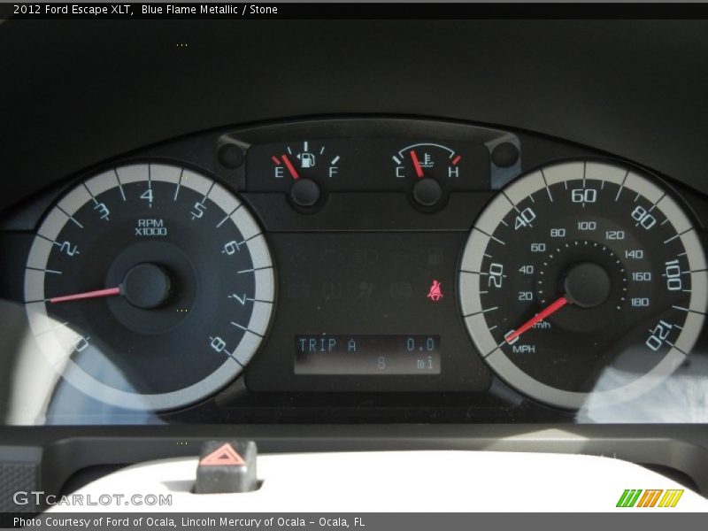 Blue Flame Metallic / Stone 2012 Ford Escape XLT