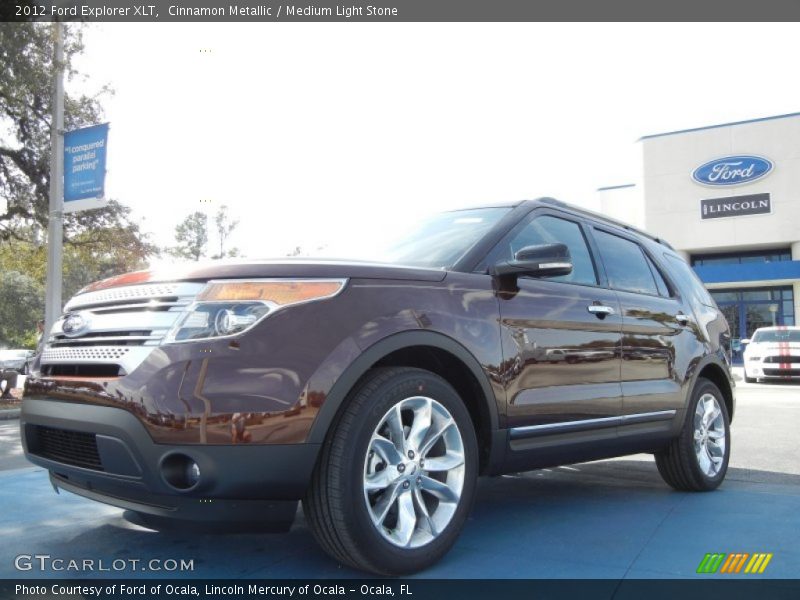 Cinnamon Metallic / Medium Light Stone 2012 Ford Explorer XLT