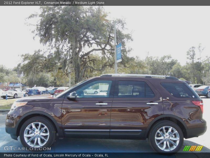 Cinnamon Metallic / Medium Light Stone 2012 Ford Explorer XLT